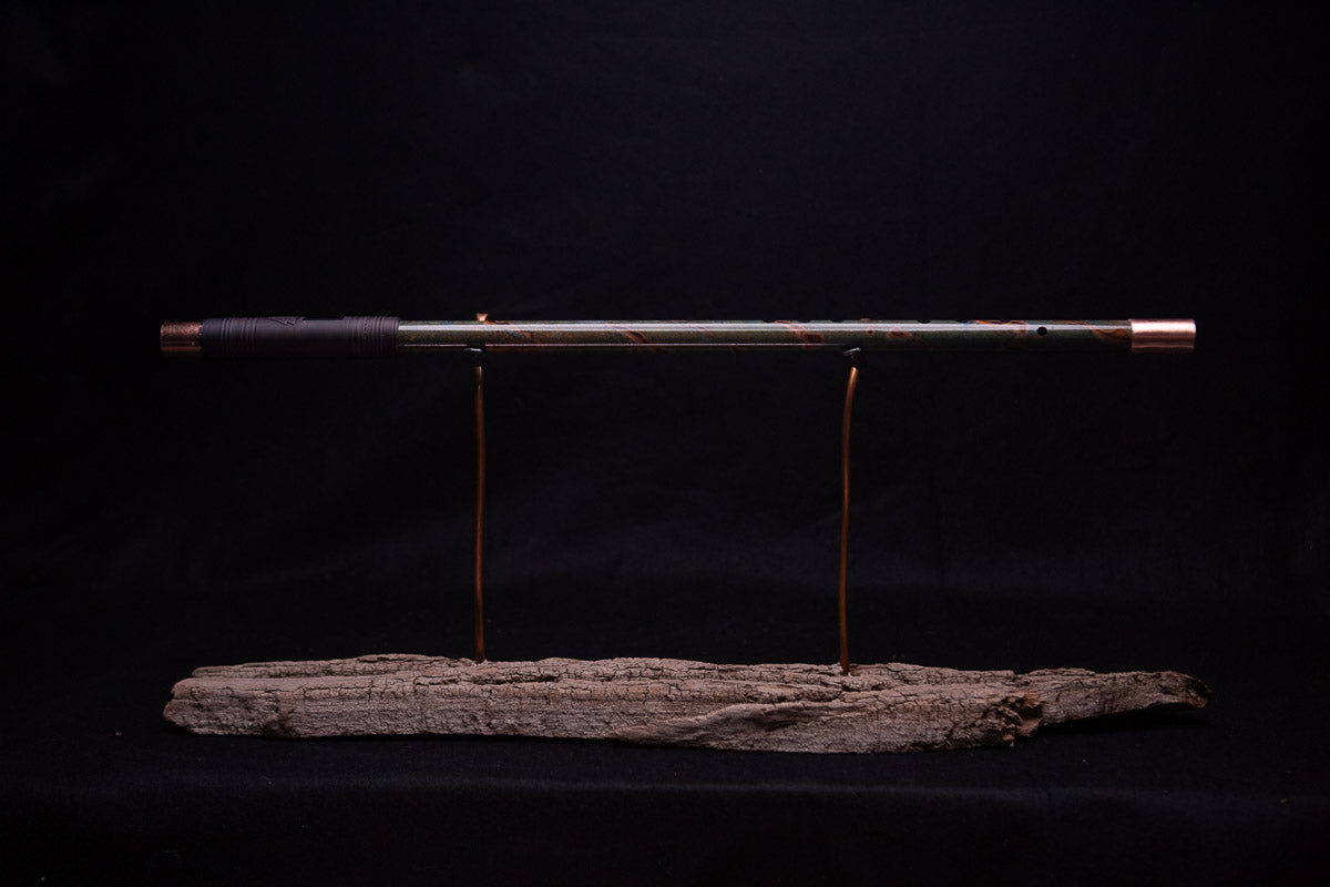 Copper Flute #0059 in Emerald Shadow | Low C