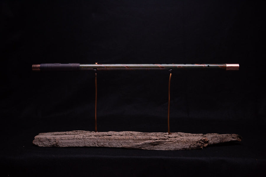 Copper Flute #0059 in Emerald Shadow | Low C