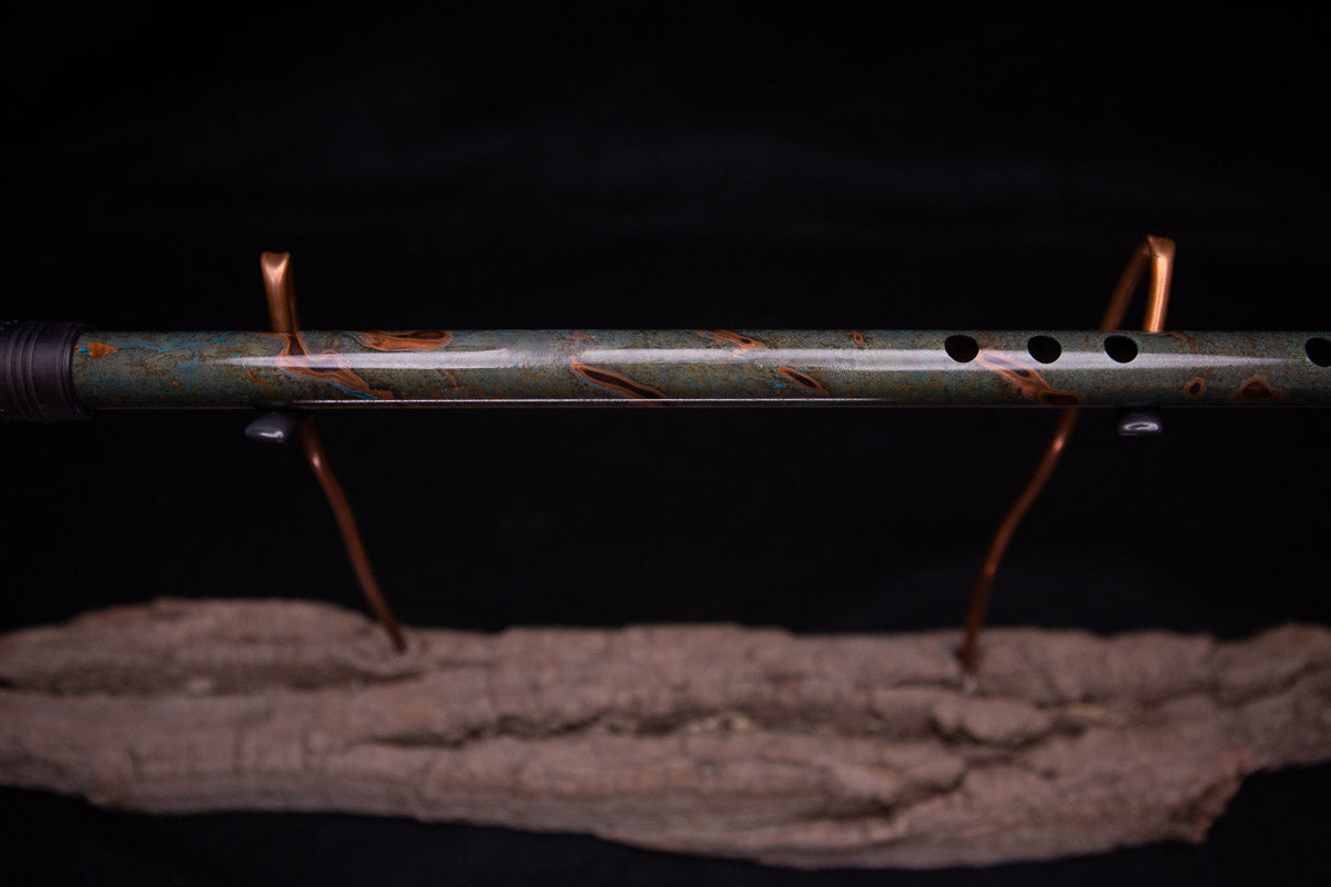 Copper Flute #0059 in Emerald Shadow | Low C