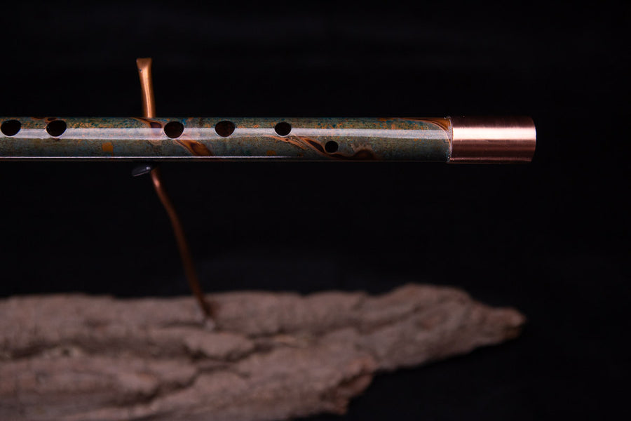Copper Flute #0060 in Emerald Shadow | Low C