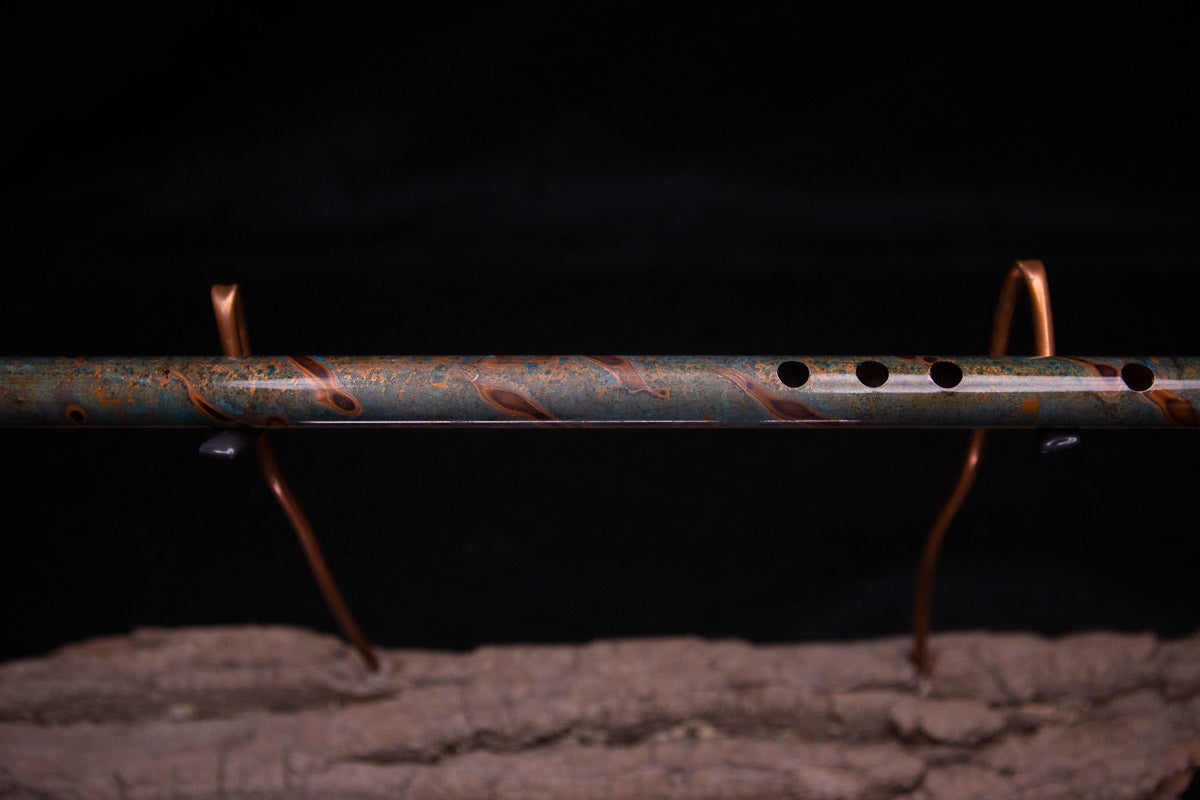 Copper Flute #0060 in Emerald Shadow | Low C