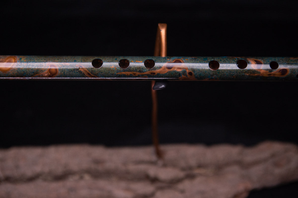 Copper Flute #0061 in Emerald Shadow | Low C