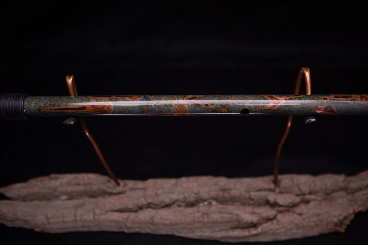 Copper Flute #0061 in Emerald Shadow | Low C
