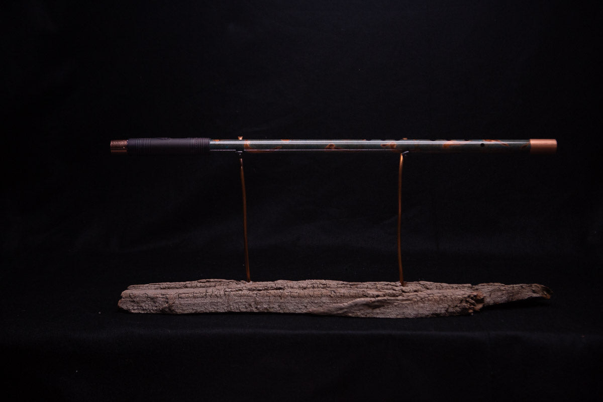 Copper Flute #0062 in Emerald Shadow | Low C