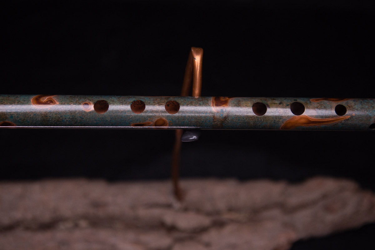 Copper Flute #0062 in Emerald Shadow | Low C