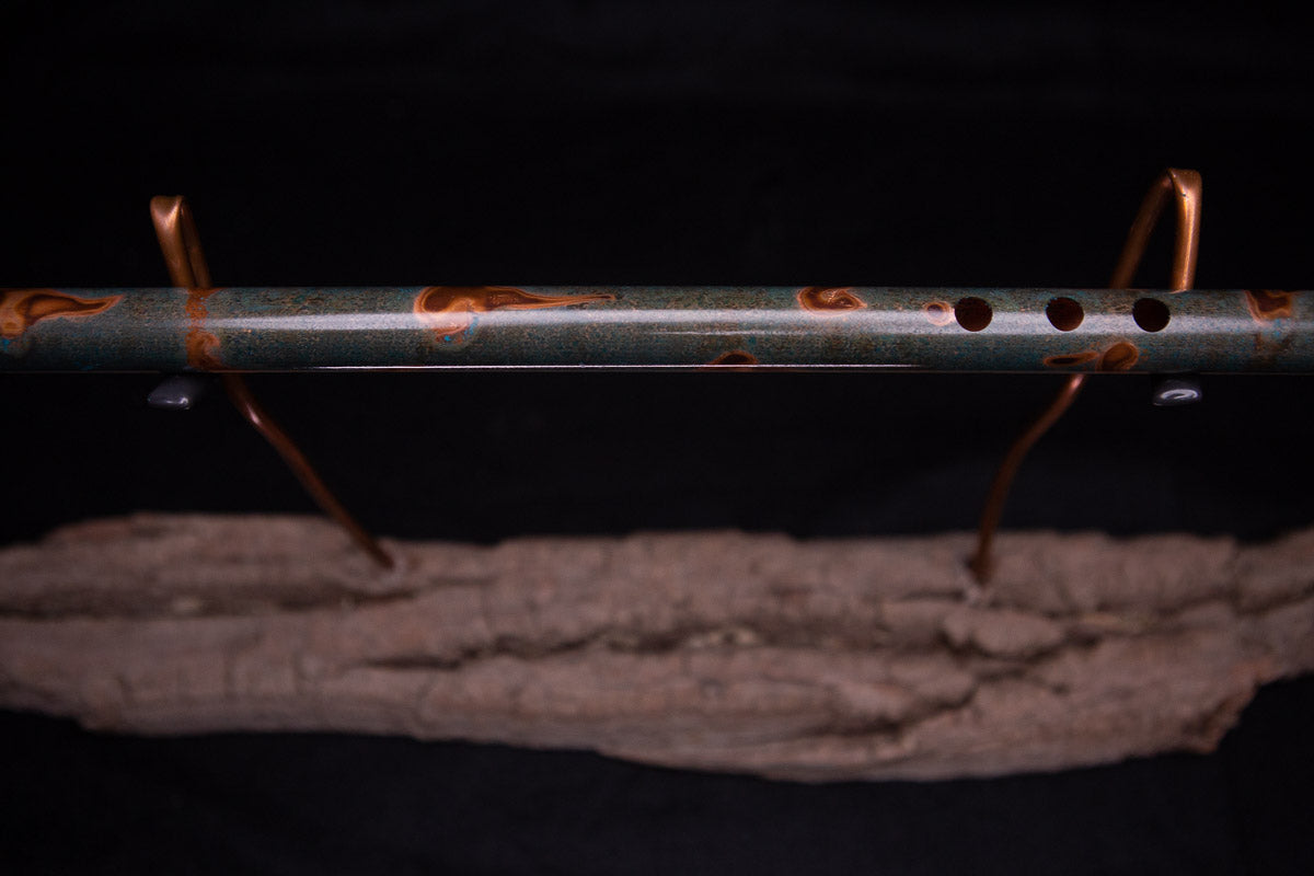 Copper Flute #0062 in Emerald Shadow | Low C