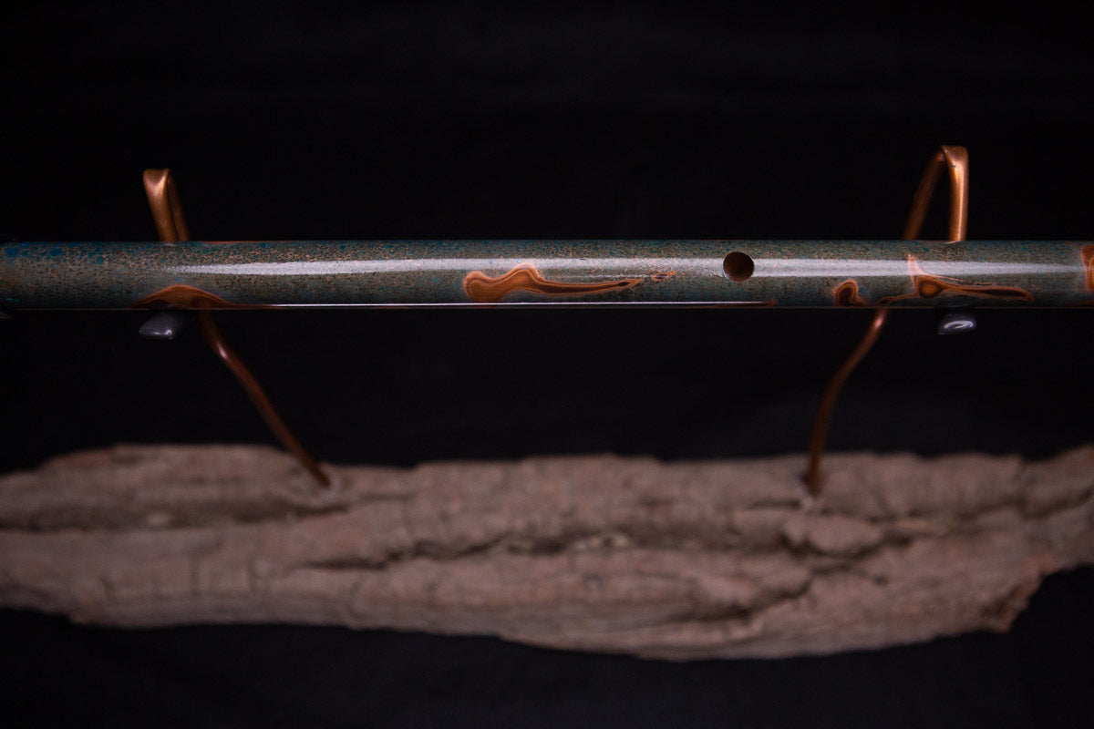 Copper Flute #0062 in Emerald Shadow | Low C