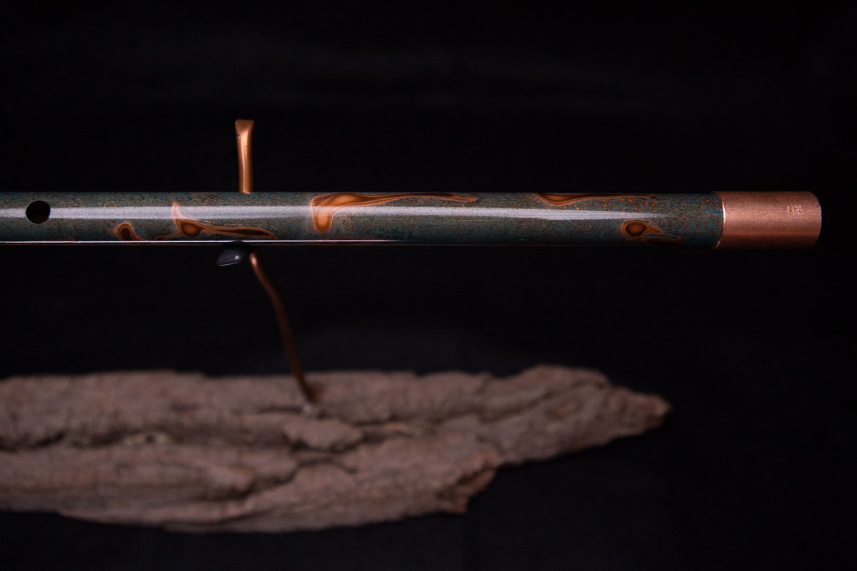 Copper Flute #0062 in Emerald Shadow | Low C
