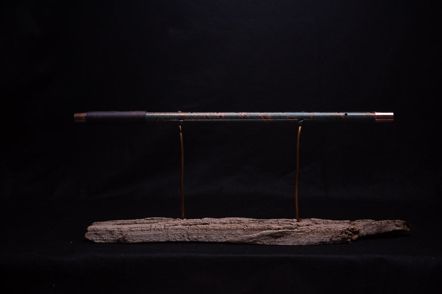 Copper Flute #0063 in Emerald Shadow | Low C