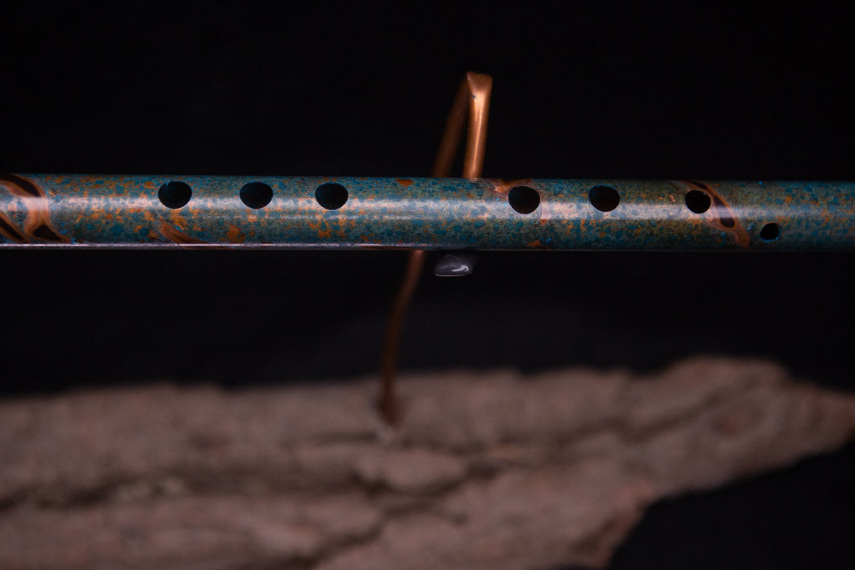Copper Flute #0063 in Emerald Shadow | Low C