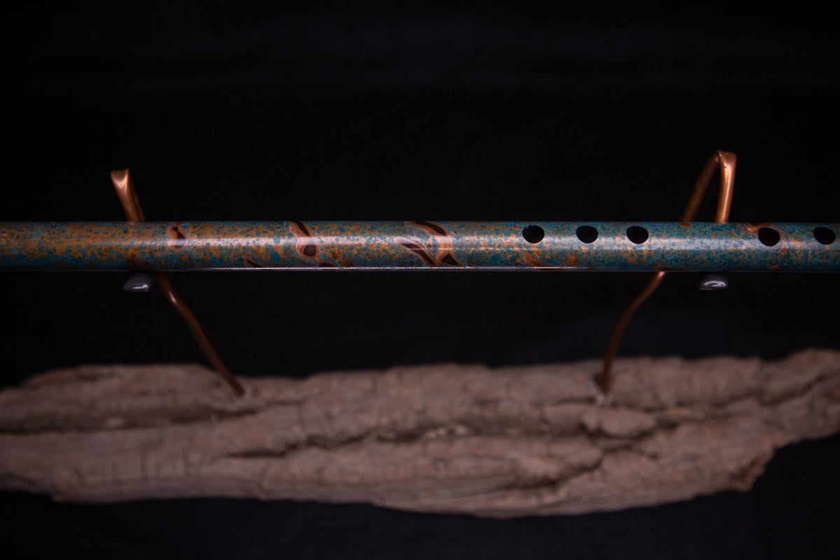Copper Flute #0063 in Emerald Shadow | Low C