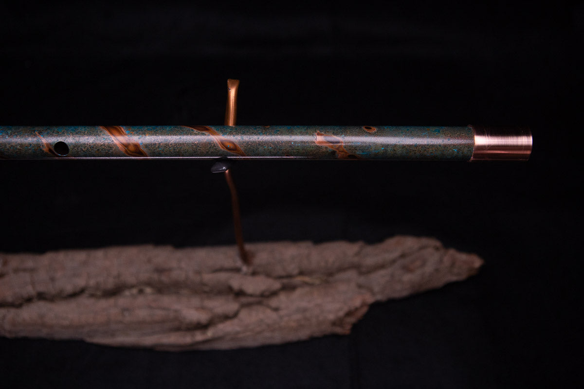 Copper Flute #0063 in Emerald Shadow | Low C