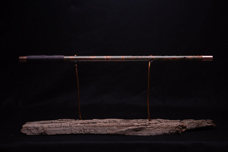 Copper Flute #0064 in Emerald Shadow | Low C