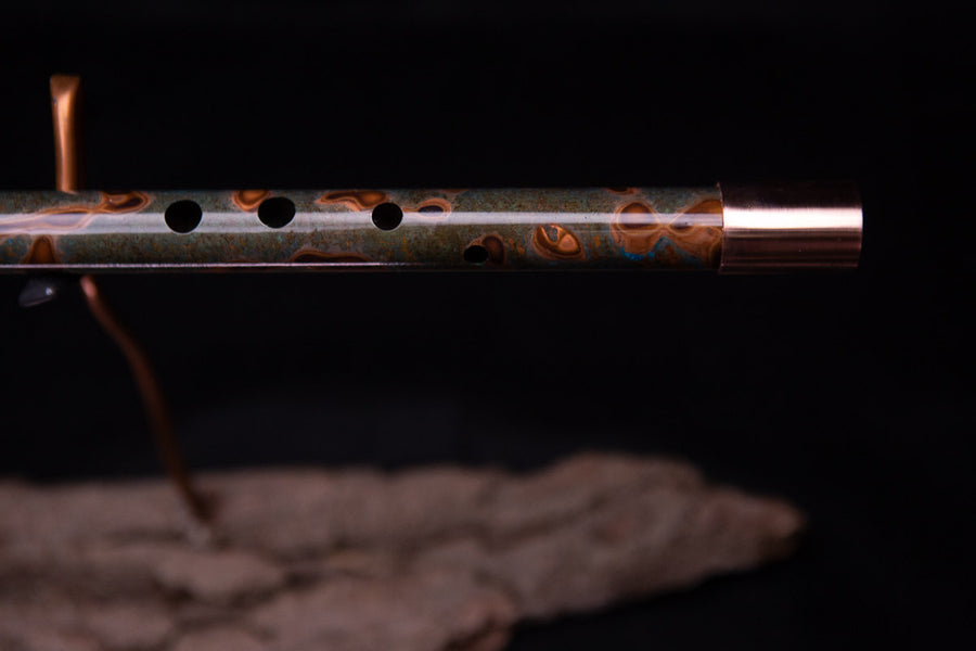 Copper Flute #0064 in Emerald Shadow | Low C