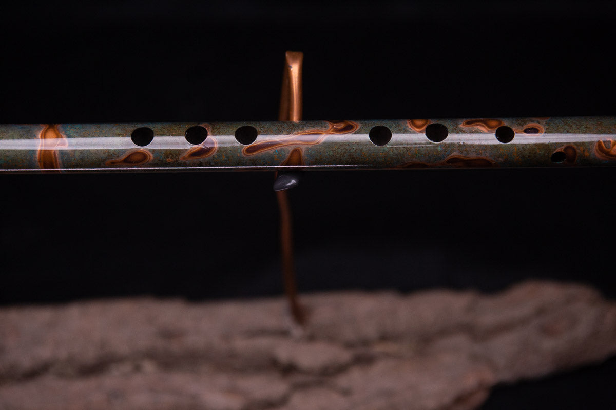 Copper Flute #0064 in Emerald Shadow | Low C