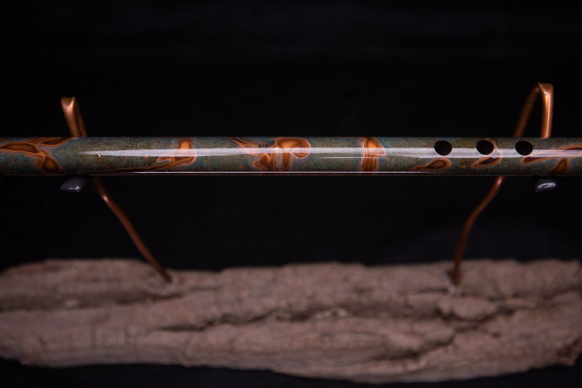 Copper Flute #0064 in Emerald Shadow | Low C
