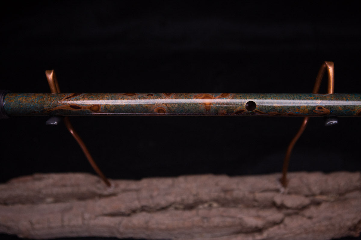Copper Flute #0064 in Emerald Shadow | Low C