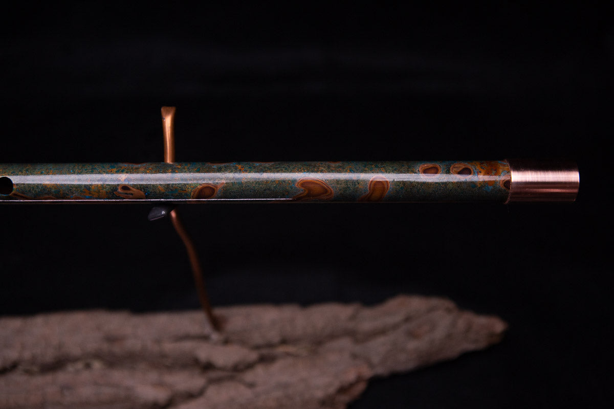 Copper Flute #0064 in Emerald Shadow | Low C