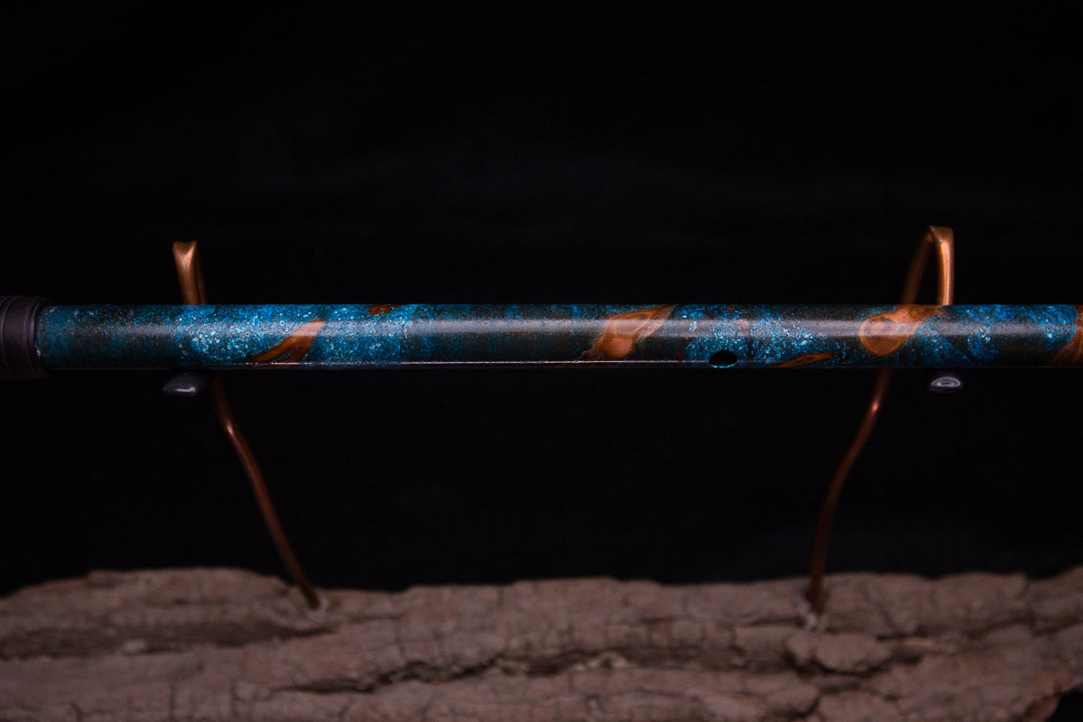 Copper Flute #0067 in Arctic Galaxy w/Brass End Cap | Low C